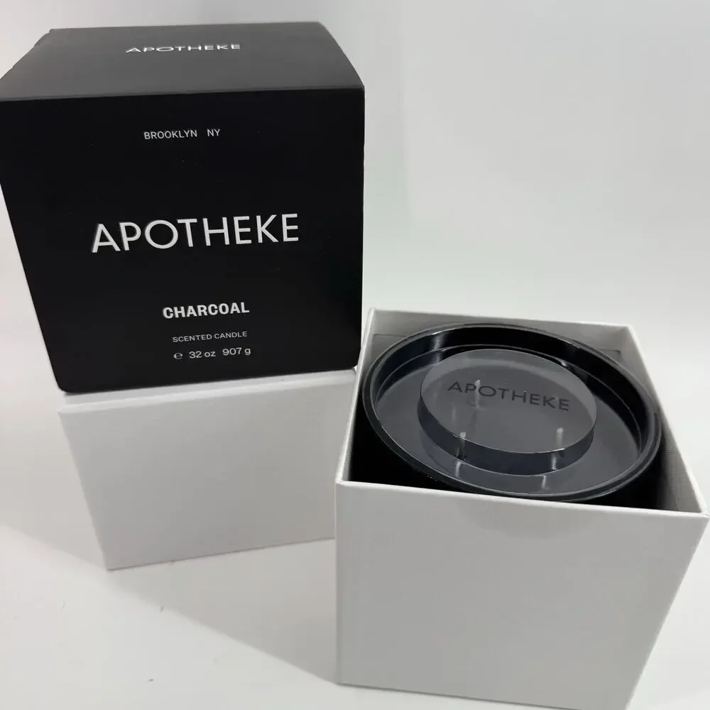 Apotheke Charcoal 32 oz 3-Wick Scented Candle Luxury Gift New In Box